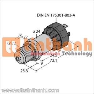 PT1VR-1008-I2-DA91 - Bộ chuyển đổi áp suất - Turck TT