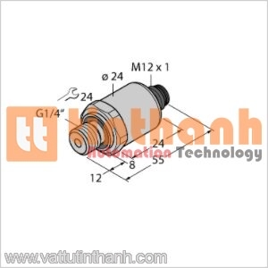 PT2.5R-1004-I2-H1143 - Bộ chuyển đổi áp suất - Turck TT