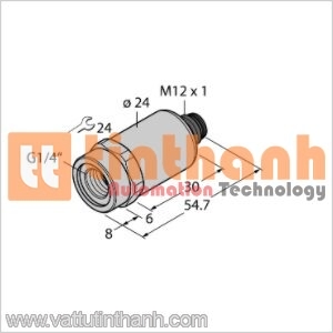 PT2.5R-2001-I2-H1141/X - Bộ chuyển đổi áp suất - Turck TT