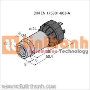 PT2.5R-2001-U1-DA91 - Bộ chuyển đổi áp suất - Turck TT