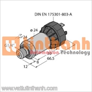 PT2.5R-2004-I2-DA91 - Bộ chuyển đổi áp suất - Turck TT