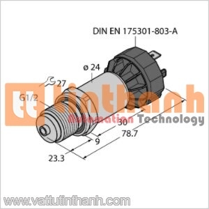 PT2.5R-2008-I2-DA91 - Bộ chuyển đổi áp suất - Turck TT