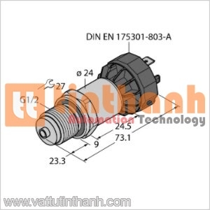 PT2.5V-1008-I2-DA91/X - Bộ chuyển đổi áp suất - Turck TT