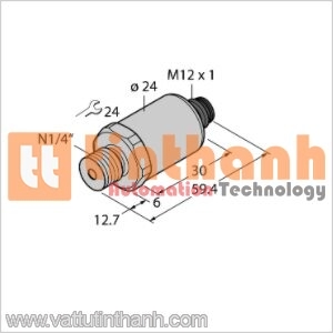 PT2000PSIG-2003-I2-H1141 - Bộ chuyển đổi áp suất - Turck TT