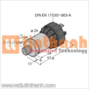 PT20PSIG-1005-I2-DA91 - Bộ chuyển đổi áp suất - Turck TT