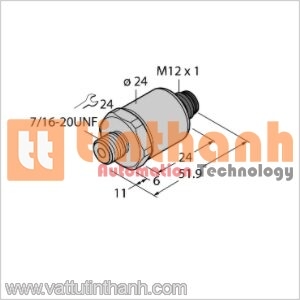 PT20PSIG-1005-I2-H1141 - Bộ chuyển đổi áp suất - Turck TT