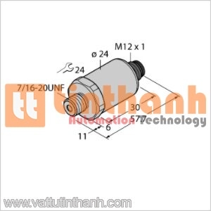 PT250R-2005-I2-H1143 - Bộ chuyển đổi áp suất - Turck TT