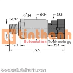 PT250R-2104-I2-AMPS1.5 - Bộ chuyển đổi áp suất - Turck TT