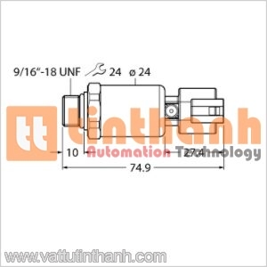 PT250R-2121-I2-DT043P - Bộ chuyển đổi áp suất - Turck TT