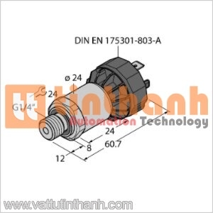 PT25R-1004-I2-DA91 - Bộ chuyển đổi áp suất - Turck TT