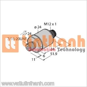 PT25R-1005-I2-H1143 - Bộ chuyển đổi áp suất - Turck TT