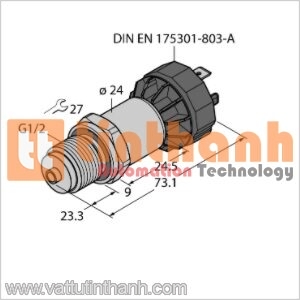 PT25R-1008-I2-DA91 - Bộ chuyển đổi áp suất - Turck TT