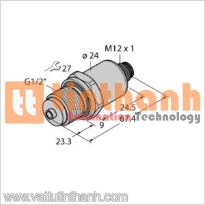 PT25R-1008-U1-H1143/X - Bộ chuyển đổi áp suất - Turck TT