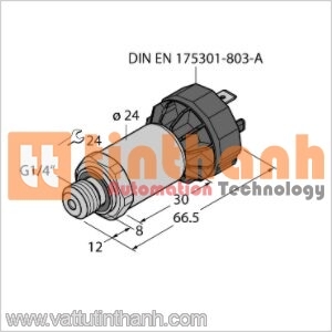 PT25R-2004-U1-DA91 - Bộ chuyển đổi áp suất - Turck TT