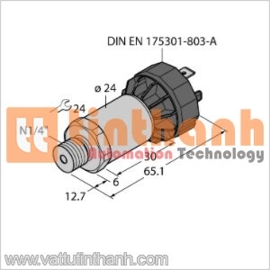 PT3000PSIG-2003-I2-DA91 - Bộ chuyển đổi áp suất - Turck TT