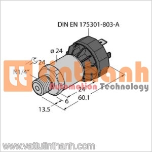 PT300PSIG-1003-I2-DA91 - Bộ chuyển đổi áp suất - Turck TT