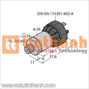 PT300PSIG-1005-I2-DA91 - Bộ chuyển đổi áp suất - Turck TT