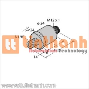 PT300PSIG-2014-U1-H1141 - Bộ chuyển đổi áp suất - Turck TT