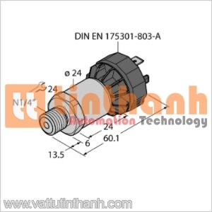 PT30PSIG-1003-I2-DA91 - Bộ chuyển đổi áp suất - Turck TT