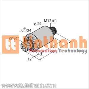 PT350R-2004-I2-H1143 - Bộ chuyển đổi áp suất - Turck TT