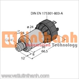 PT400R-2004-I2-DA91 - Bộ chuyển đổi áp suất - Turck TT