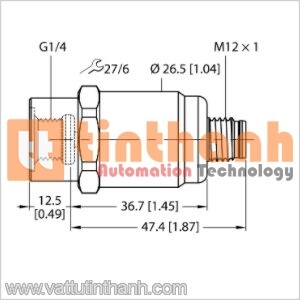 PT40R-1001-I2-H1141 - Bộ chuyển đổi áp suất - Turck TT