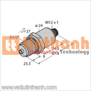 PT40R-1008-I2-H1141 - Bộ chuyển đổi áp suất - Turck TT