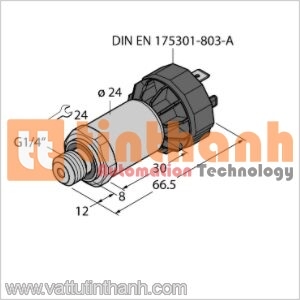 PT40R-2004-I2-DA91 - Bộ chuyển đổi áp suất - Turck TT