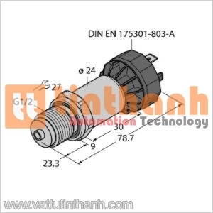 PT40R-2008-I2-DA91 - Bộ chuyển đổi áp suất - Turck TT