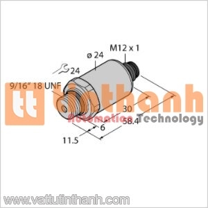 PT40R-2021-I2-H1144 - Bộ chuyển đổi áp suất - Turck TT