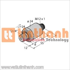 PT4R-1004-U1-H1143 - Bộ chuyển đổi áp suất - Turck TT