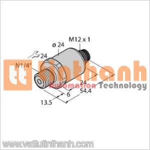 PT500PSIG-1003-I2-H1141 - Bộ chuyển đổi áp suất - Turck TT