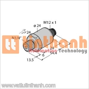 PT500PSIG-1003-I2-H1141/X - Bộ chuyển đổi áp suất - Turck TT