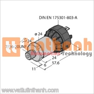 PT500PSIG-1005-I2-DA91 - Bộ chuyển đổi áp suất - Turck TT