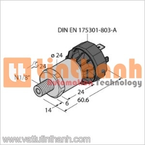 PT500PSIG-1014-I2-DA91 - Bộ chuyển đổi áp suất - Turck TT