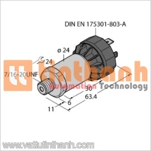 PT500PSIG-2005-I2-DA91 - Bộ chuyển đổi áp suất - Turck TT