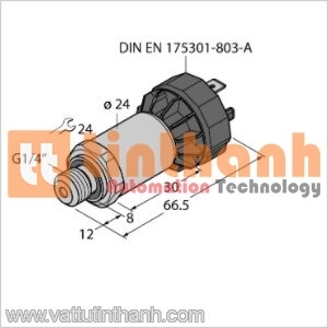 PT600R-2004-U1-DA91 - Bộ chuyển đổi áp suất - Turck TT