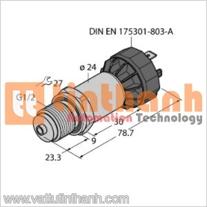 PT600R-2008-U1-DA91/X - Bộ chuyển đổi áp suất - Turck TT