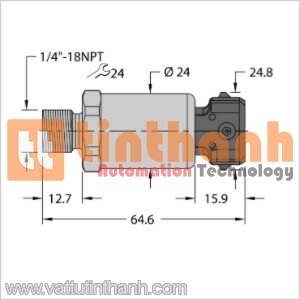 PT600R-2103-I2-AMP3J1 - Bộ chuyển đổi áp suất - Turck TT