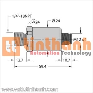 PT600R-2103-I2-H1143 - Bộ chuyển đổi áp suất - Turck TT