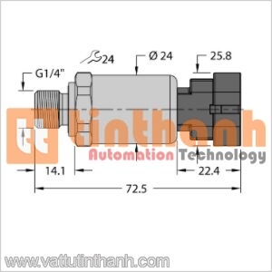 PT600R-2104-I2-AMPS1.5 - Bộ chuyển đổi áp suất - Turck TT