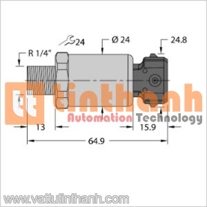 PT600R-2110-I2-AMP3J1 - Bộ chuyển đổi áp suất - Turck TT