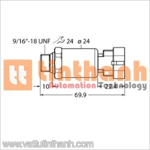 PT600R-2121-I2-AMPS1.5 - Bộ chuyển đổi áp suất - Turck TT