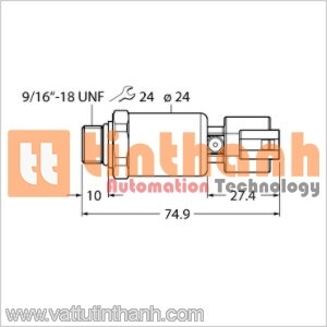 PT600R-2121-I2-DT043P - Bộ chuyển đổi áp suất - Turck TT