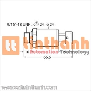 PT600R-2149-I2-AMP3J1 - Bộ chuyển đổi áp suất - Turck TT