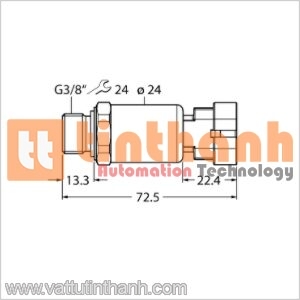 PT600R-2149-I2-AMPS1.5 - Bộ chuyển đổi áp suất - Turck TT