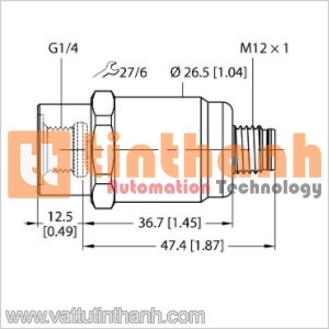 PT60R-1001-I2-H1141 - Bộ chuyển đổi áp suất - Turck TT