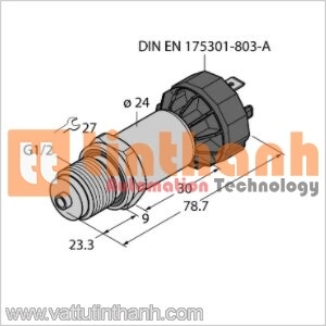 PT60R-2008-I2-DA91 - Bộ chuyển đổi áp suất - Turck TT