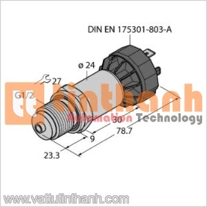 PT60R-2008-I2-DA91/X - Bộ chuyển đổi áp suất - Turck TT