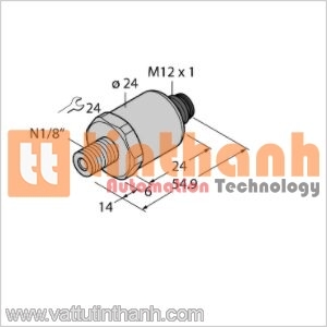 PT6A-1014-U6-H1143 - Bộ chuyển đổi áp suất - Turck TT